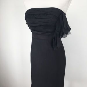 Ann Taylor Strapless Chiffon Dress NWT!